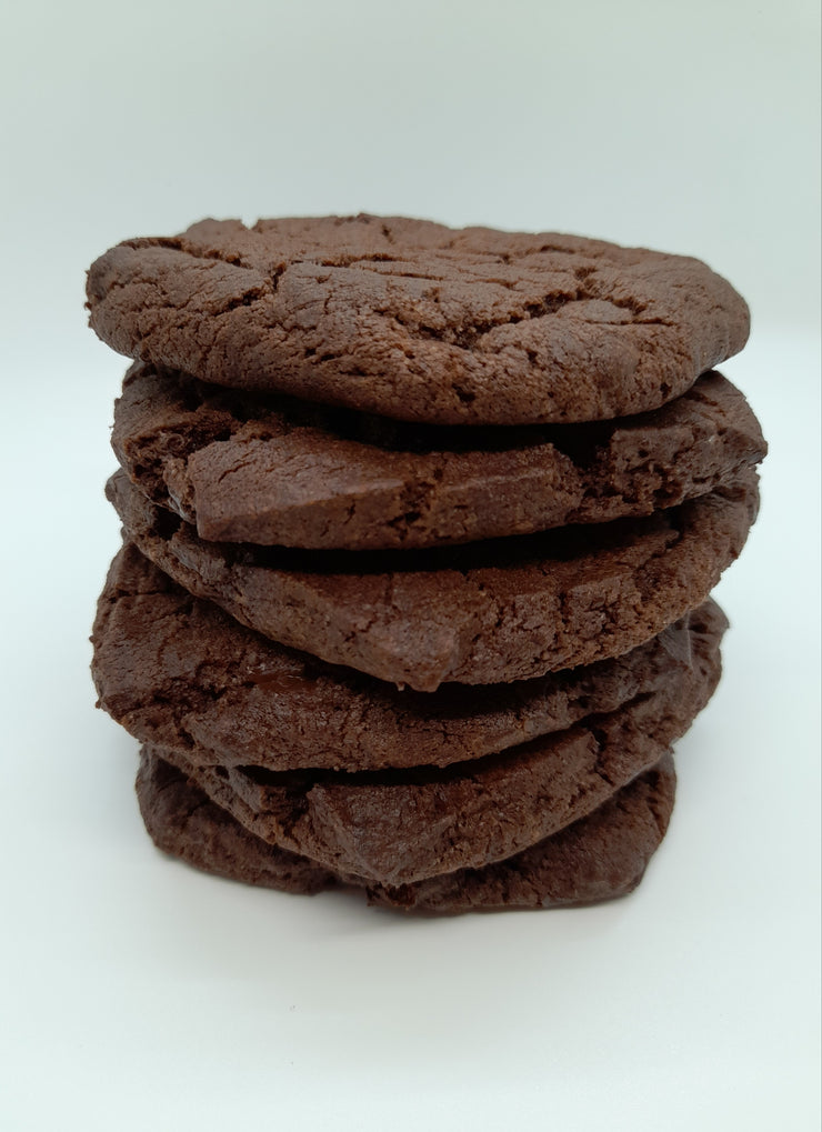 Stack of 6 Double chocolate cookies