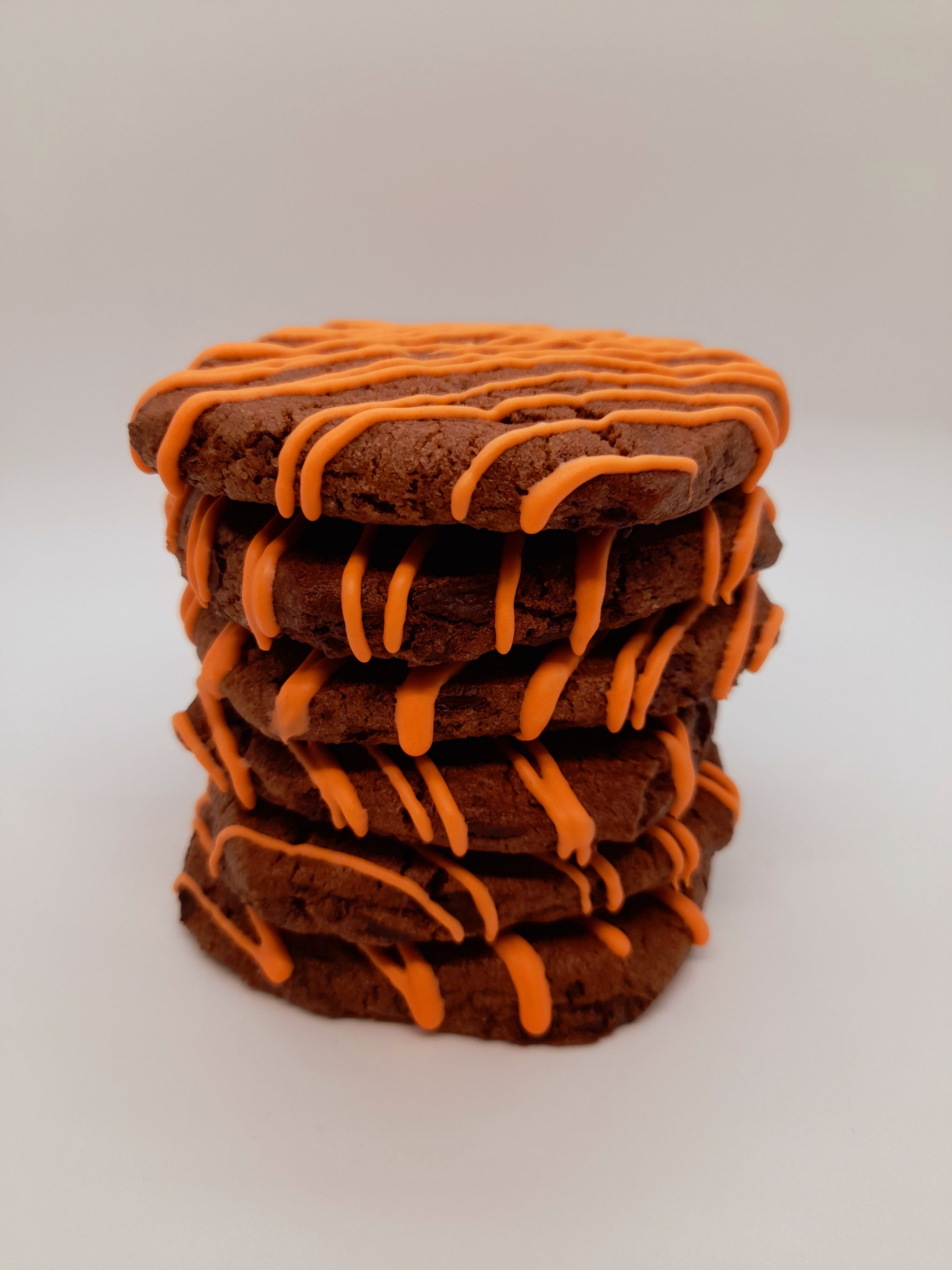 Double Chocolate Orange Cookies stack