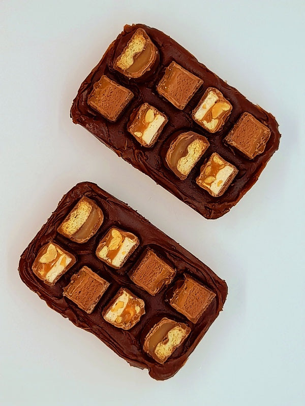 Mars, Snickers and Twix Cookie Dough Bars